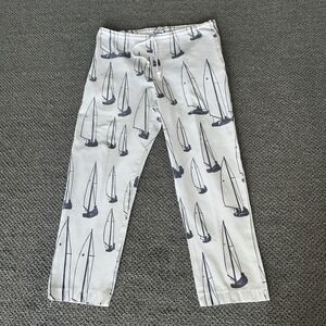 Vintage‎ Michigan Rag Co Sailboat Men's Drawstring Pants. Baggies. Medium